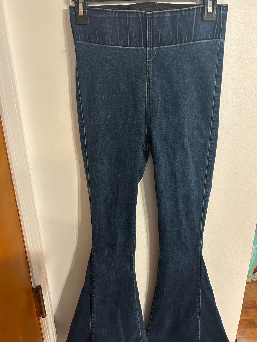 Three Bird Nest Women’s Dark Blue Flare Jeans - Stretch Comfort